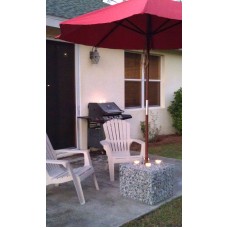Gabion Basket Patio Umbrella Base Cover